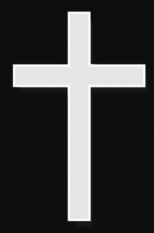 Картина белый крест на черном фоне