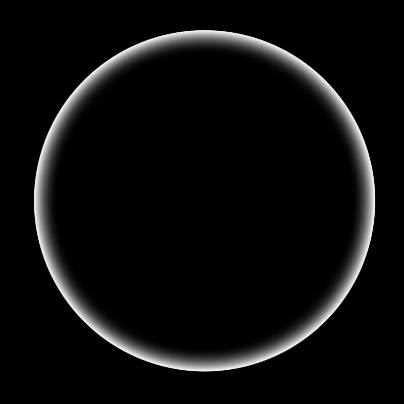 Картина белый круг на черном фоне