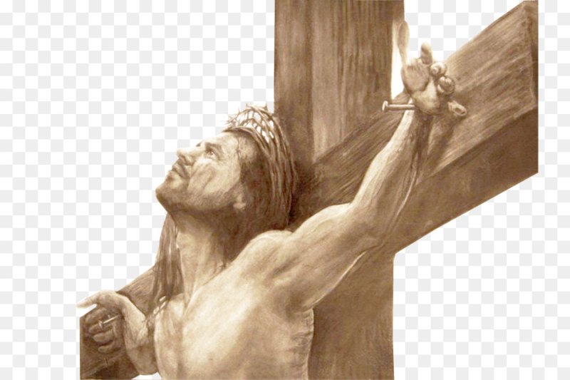 Христос на фоне креста