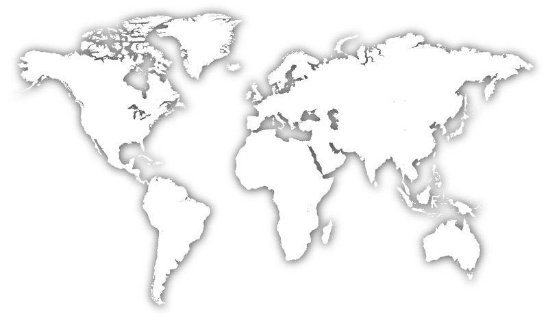 Контур карты мира на белом фоне