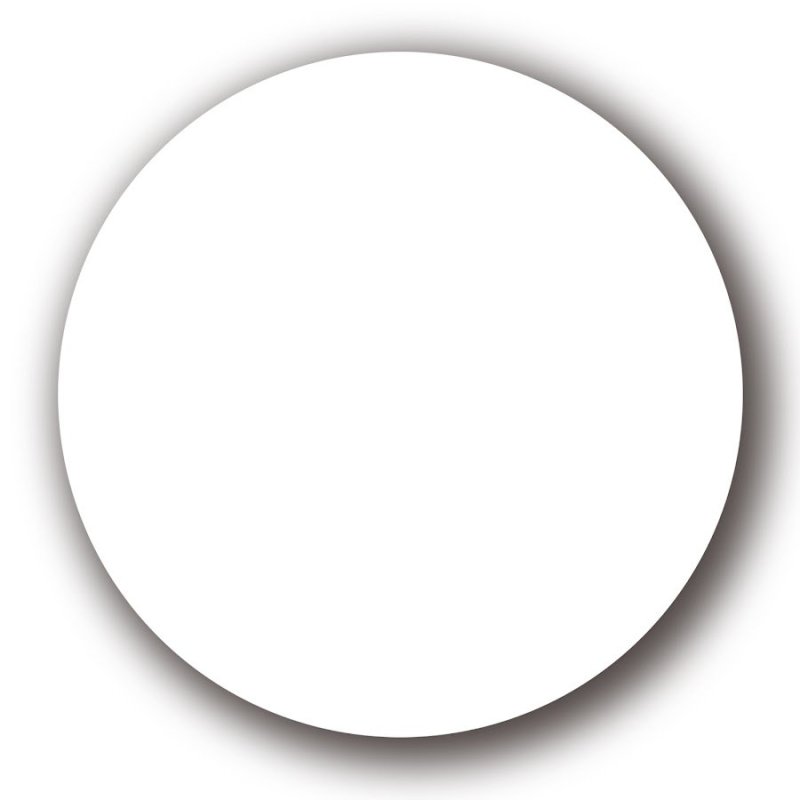 Контур круга на белом фоне
