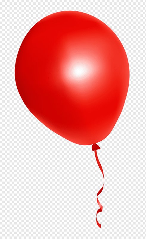 Красные воздушные шары на белом фоне