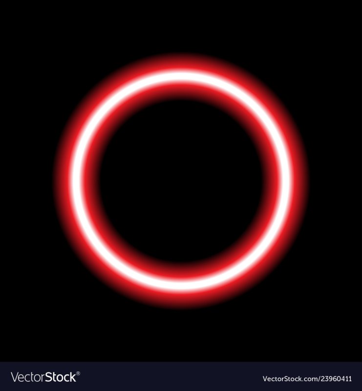 Красный круг на черном фоне