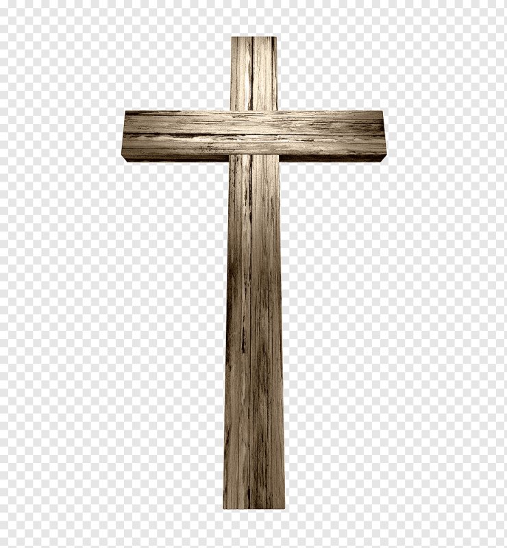 Крест на белом фоне с иисусом