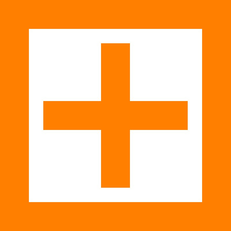 Крест на оранжевом фоне