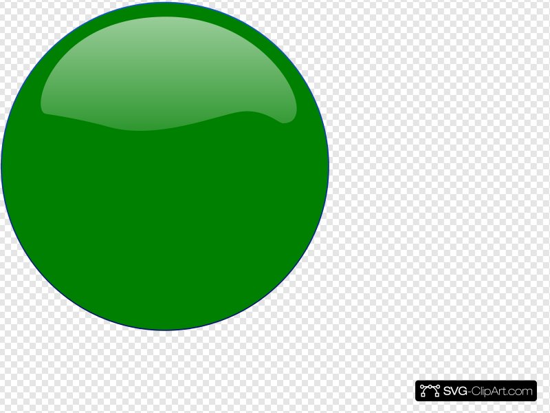 Круг на зеленом фоне