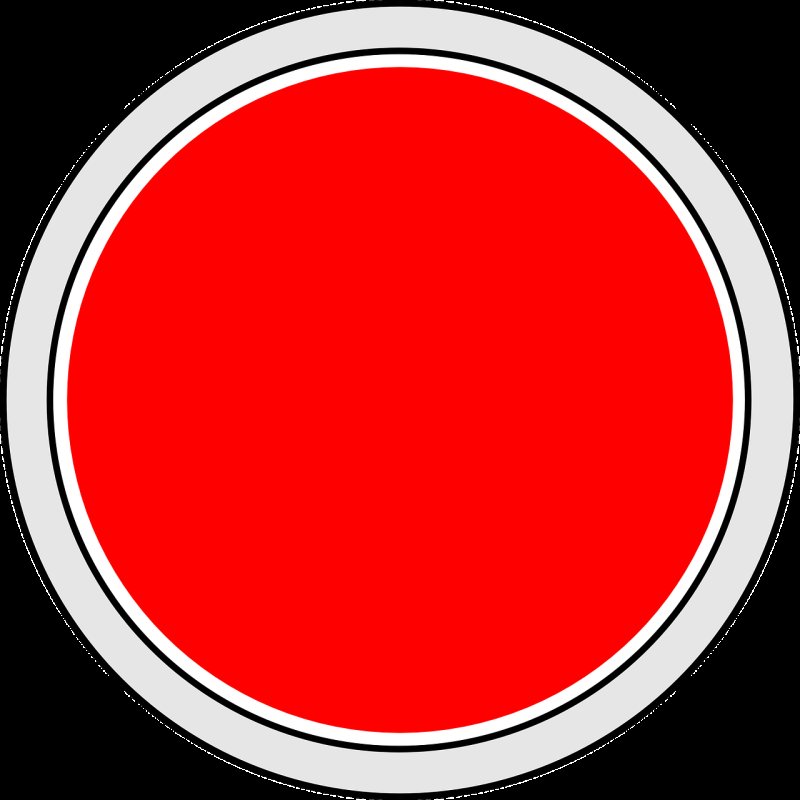 Круглый знак с красной каймой на белом фоне