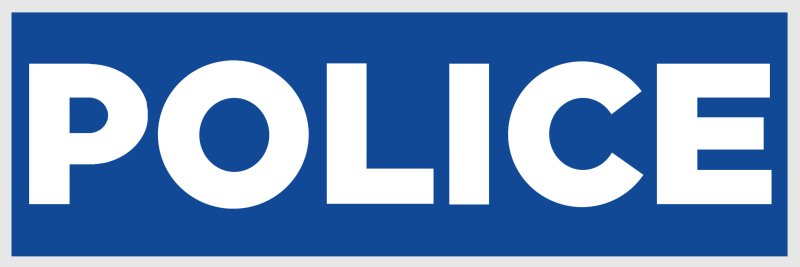 Логотип белые буквы на синем фоне