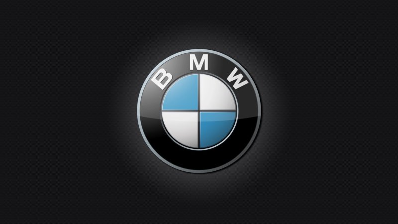 Логотип bmw на черном фоне