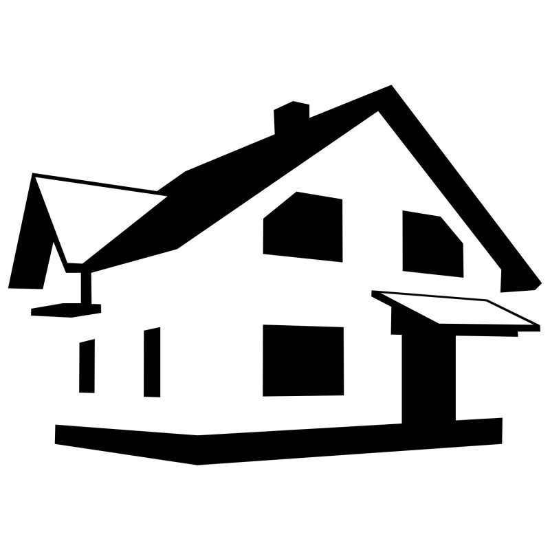 Логотип дом на белом фоне
