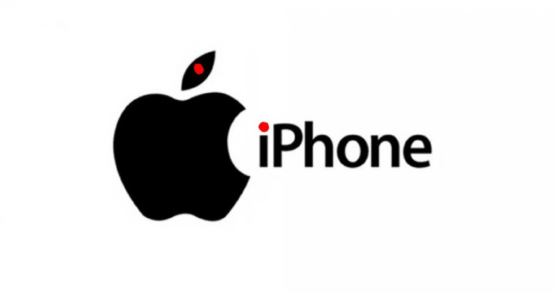 Логотип эппл на белом фоне