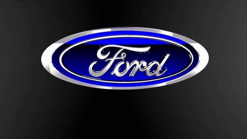 Логотип форд на черном фоне