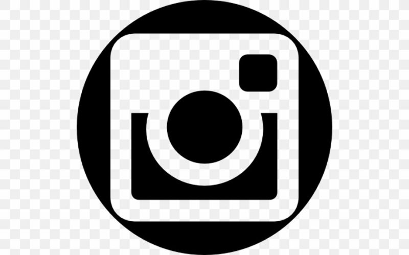 Логотип instagram на черном фоне