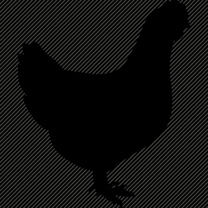 Логотип курицы на белом фоне