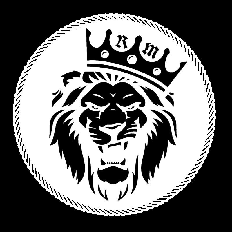 Логотип льва на черном фоне