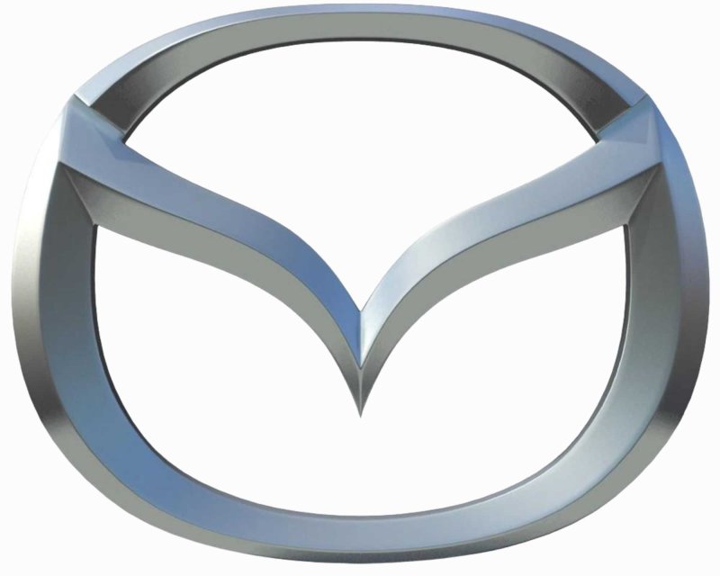 Логотип мазда на белом фоне