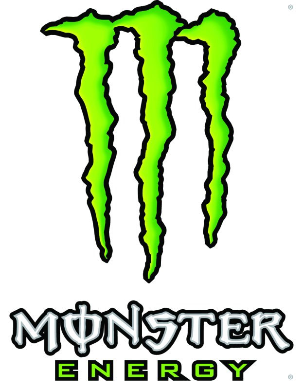 Логотип монстер энерджи на белом фоне