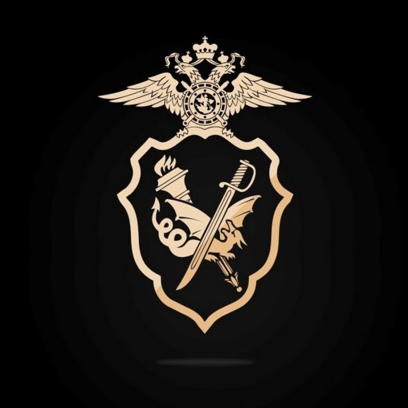 Логотип мвд россии на черном фоне