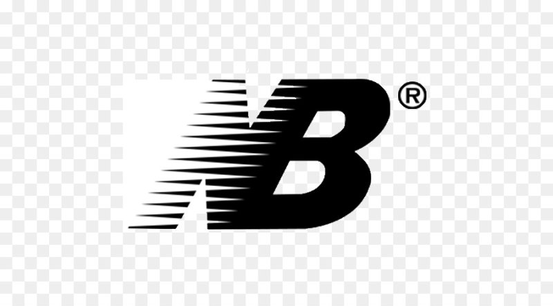 Логотип new balance на черном фоне