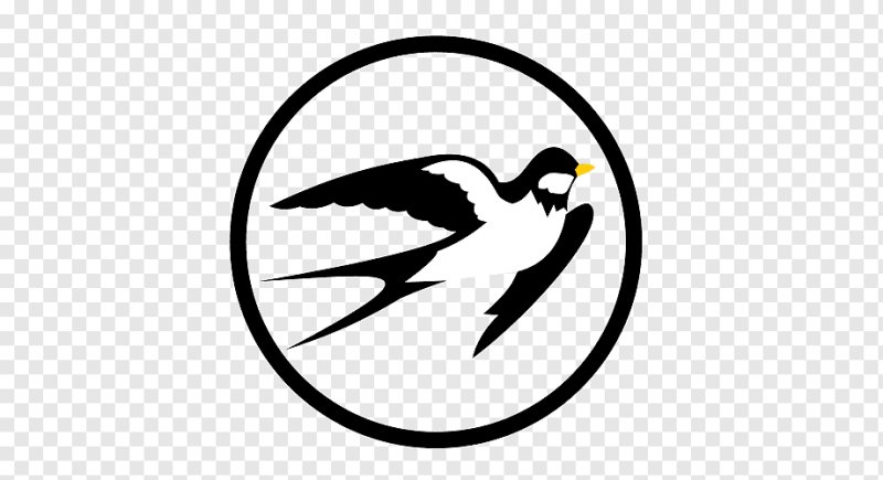 Логотип птицы на белом фоне