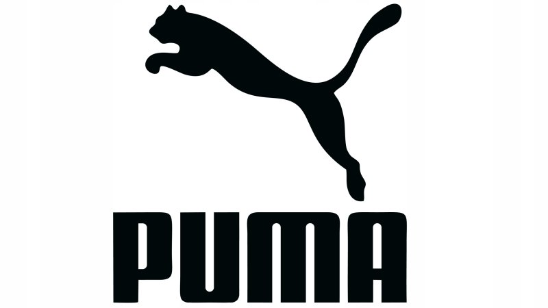 Логотип пума на белом фоне
