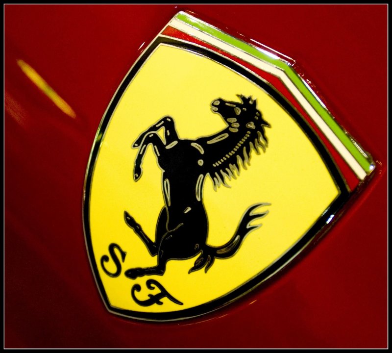 Логотип с конем на желтом фоне