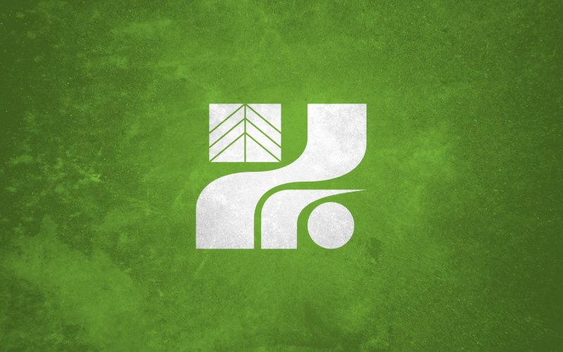 Логотипы на зеленом фоне