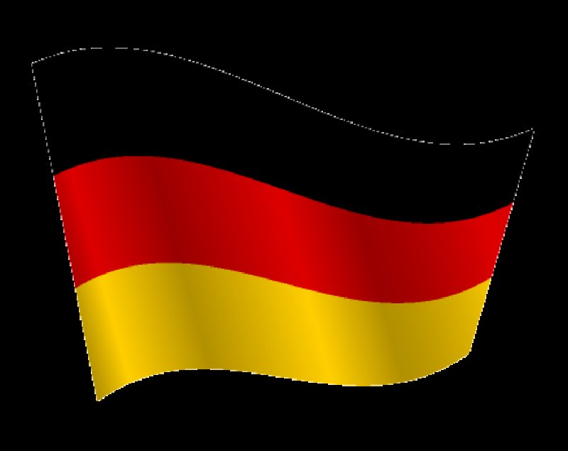 Немецкий флаг на белом фоне