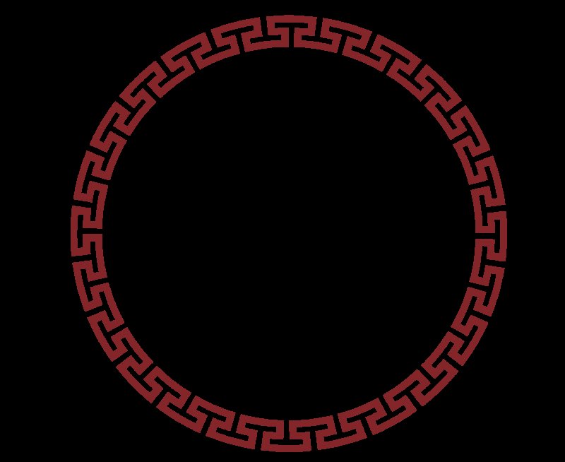 Орнамент на фоне круга