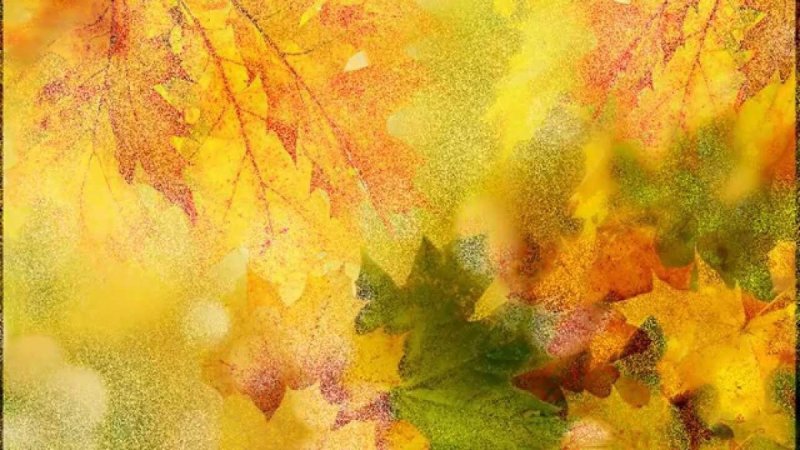 Осенний фон красками