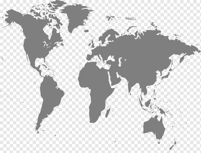 Политическая карта мира на белом фоне