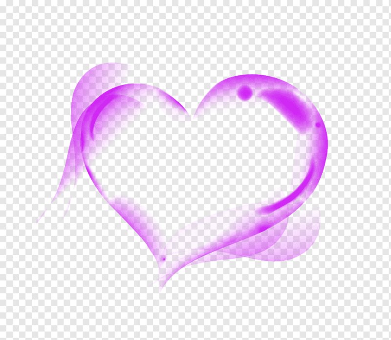 Сердце фиолетовое на белом фоне