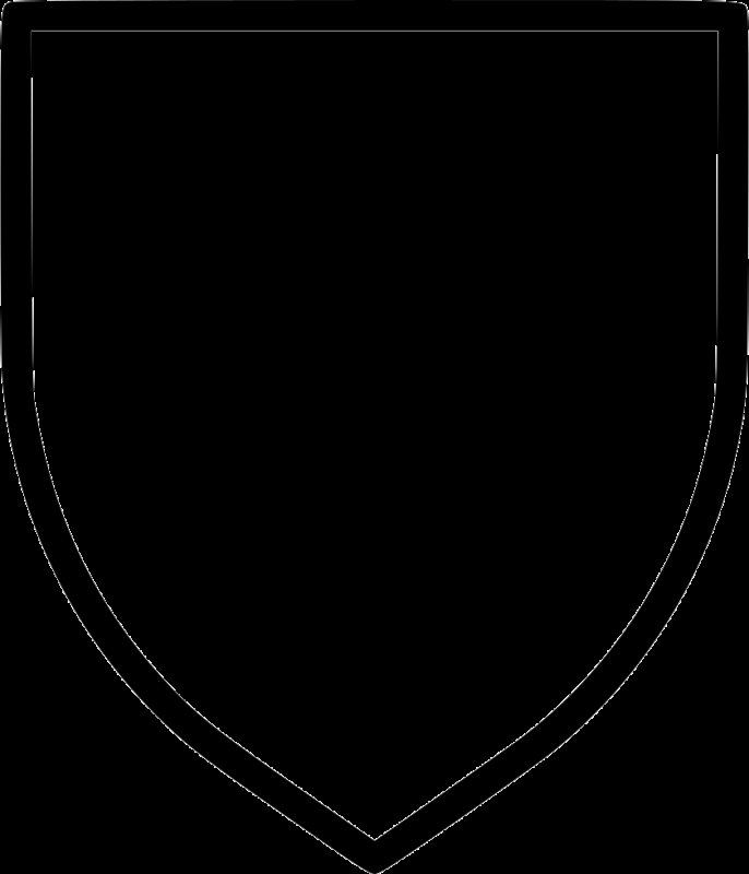 Щит для герба на белом фоне