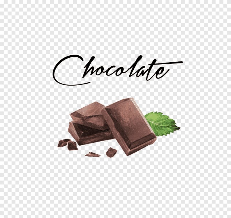 Шоколадный фон акварель