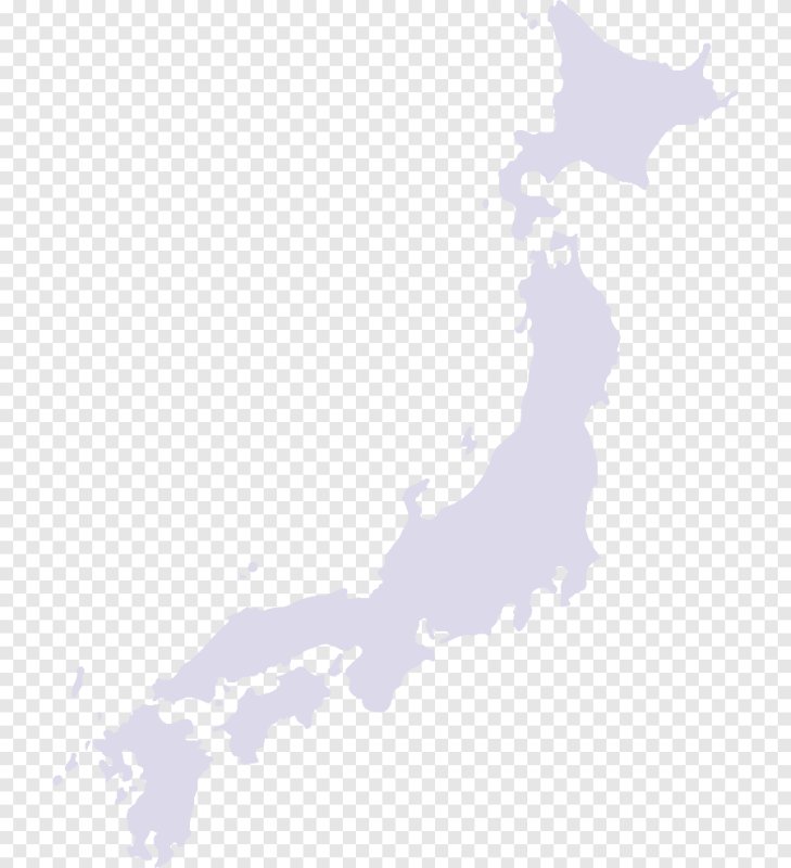 Япония карта на белом фоне