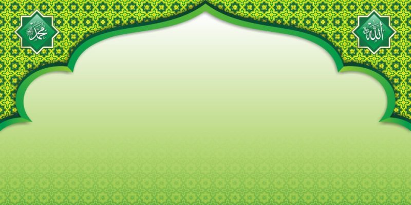 Зеленый мусульманский фон с узорами