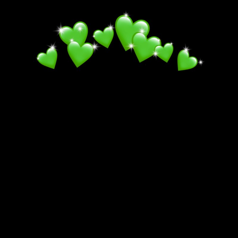 Зеленое сердце на белом фоне