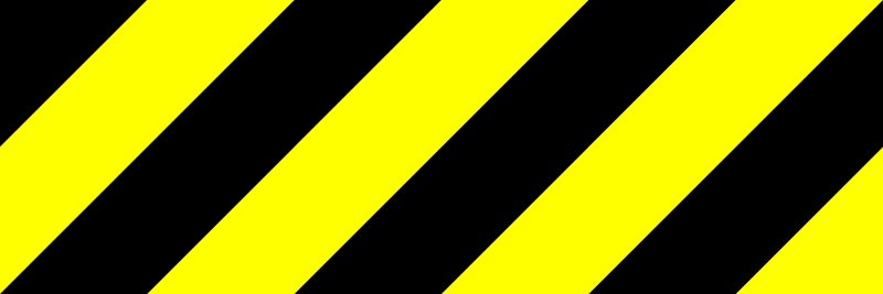 Знак черная полоса на желтом фоне
