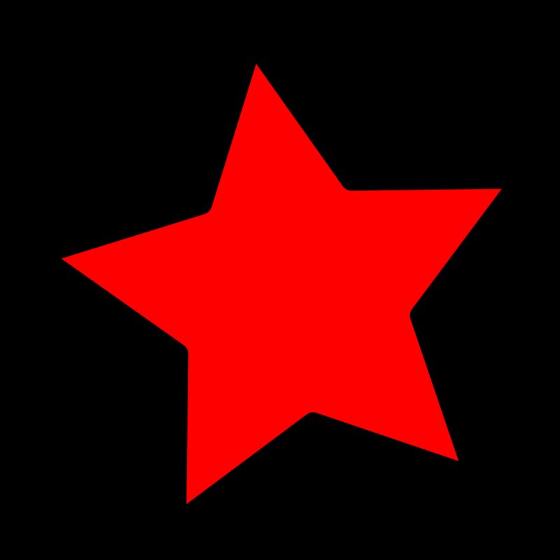 Знак красная звезда на белом фоне