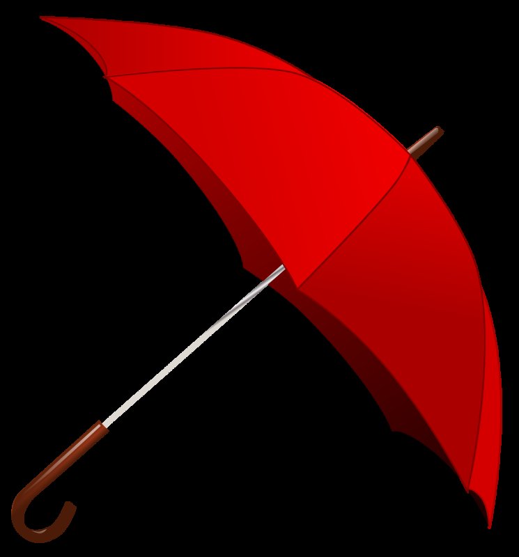 Зонтик на прозрачном фоне