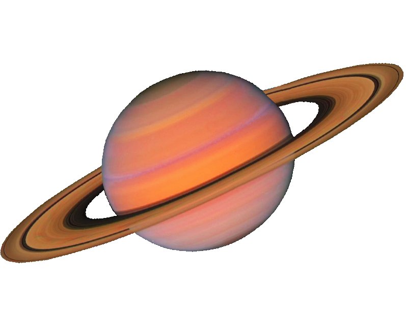 Планета сатурн на прозрачном фоне