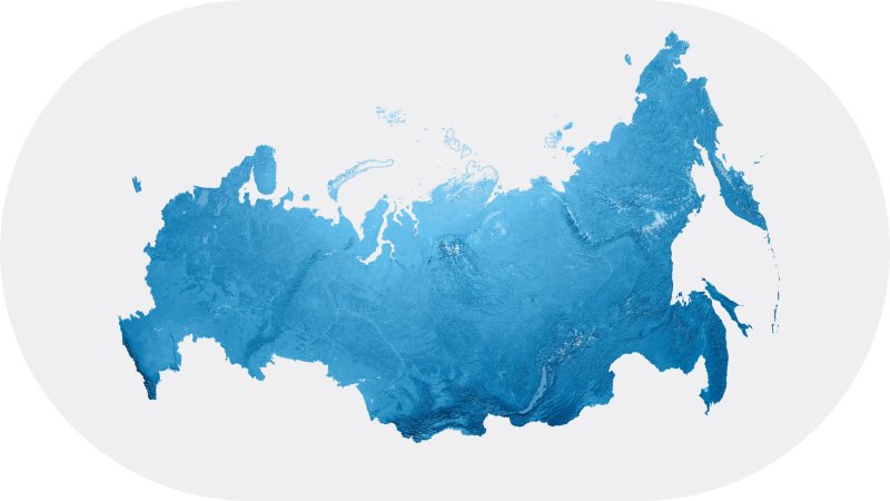 Карта россии голубая на прозрачном фоне