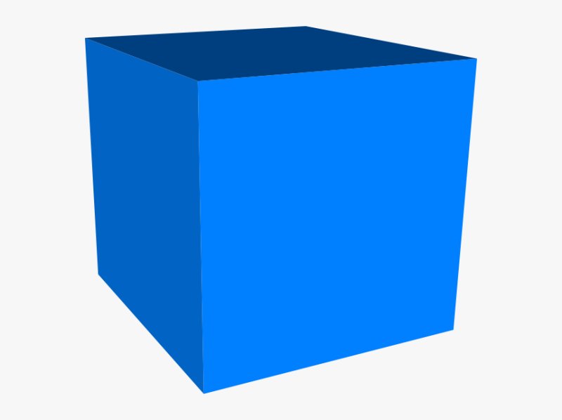 Куб на прозрачном фоне
