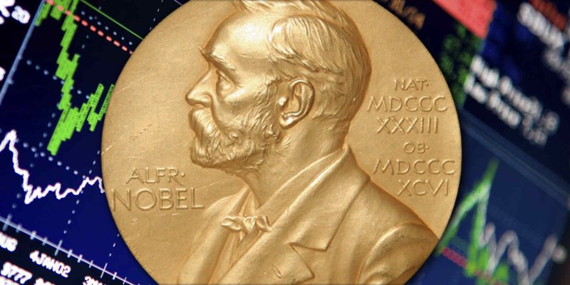 Нобелевская премия на прозрачном фоне