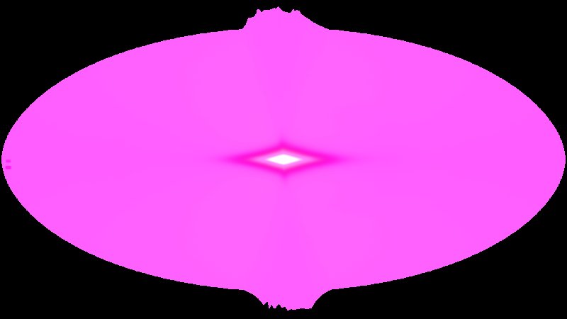 Розовый блик на прозрачном фоне