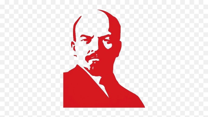 Ленин на прозрачном фоне