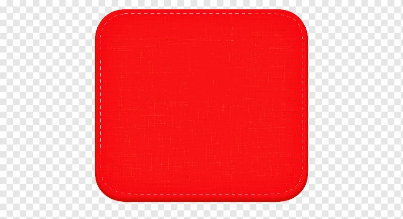 Красный квадрат на прозрачном фоне